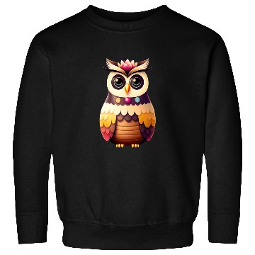 Discover Cute deco owl illustration Sweatshirts