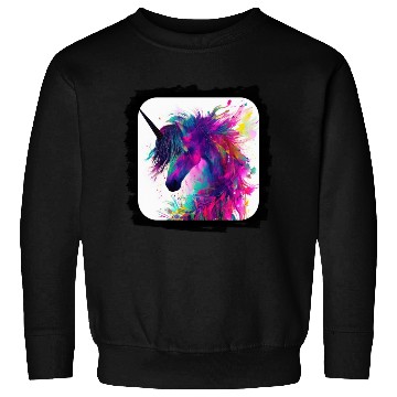 Discover Colorful splatters unicorn Sweatshirts