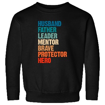 Discover Husband father fathers day Sweatshirts