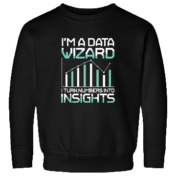 Discover I'm A Data Wizard I Turn Numbers Into Insights Sweatshirts