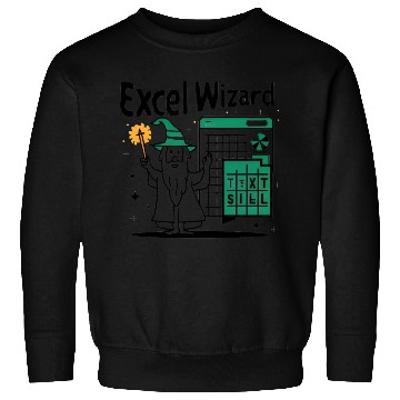 Discover excel wizard funny accountant and bookkeeper gift Sweatshirts