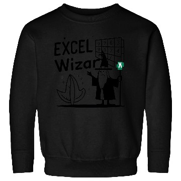 Discover excel wizad funny accountant, bookkeeper and audit Sweatshirts