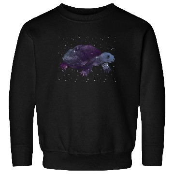 Discover Galactic Turtle Journey Under Starlight Sweatshirts