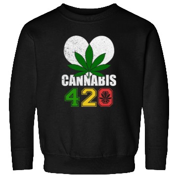 Discover Sidesplitting 420 Love Herb Weed Marijuana Design Sweatshirts