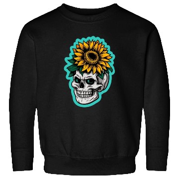 Discover skull sunflower Sweatshirts