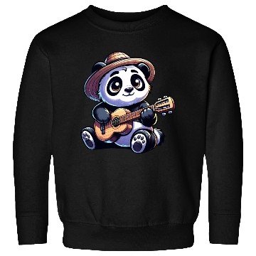 Discover Cool Panda Guitarist Music Sweatshirts