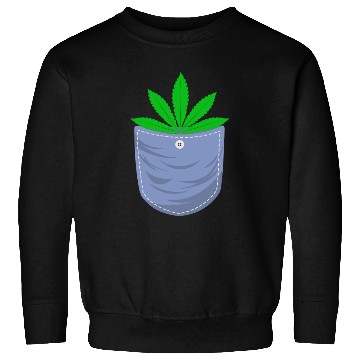 Discover Jesting 420 Pocket Of Herb Weed Marijuana Design Sweatshirts