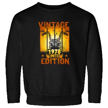 Discover Vintage 1978 Limited Edition, Motorcycle Lover Sweatshirts
