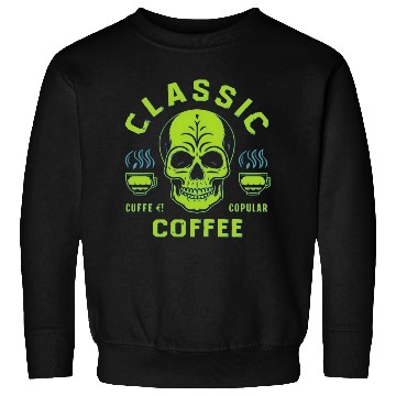 Discover coffee classic skull Sweatshirts