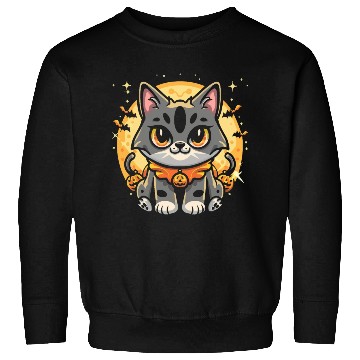 Discover Cute cat halloween character fantasy Sweatshirts