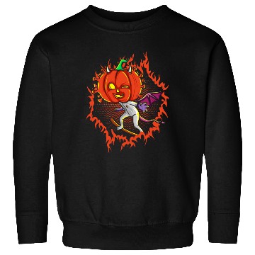Discover The Witch Devil Pumpkin Head Sweatshirts