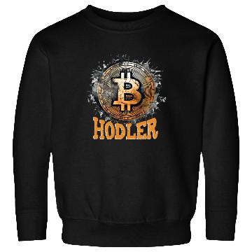 Discover Bitcoin Hodler Funny HODL BTC Crypto Trader Sweatshirts