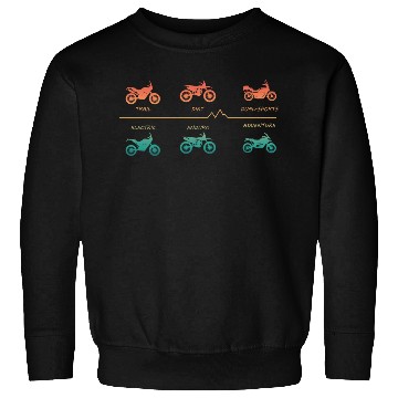 Discover Various Enduro Motocross Motorcycle Types Sweatshirts