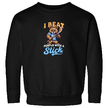 Discover Lacrosse Coach Beat People Stick Bear Sweatshirts