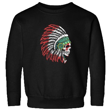 Discover Indigenous Native American Skull Skull Head Sweatshirts
