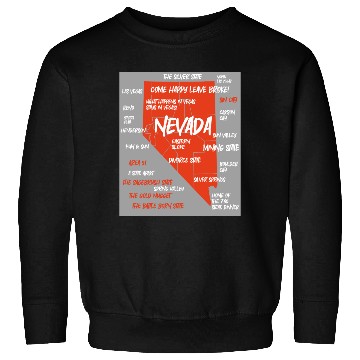 Discover Nevada map design Sweatshirts