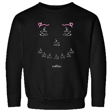 Discover Smiling Coffee Face Sweatshirts