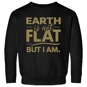 Discover Flat Earth Satire Ironic Jokes Sweatshirts
