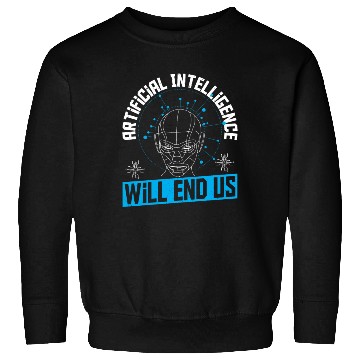 Discover Cyborg AI Robot Engineer Prompt Engineer Sweatshirts