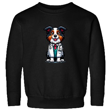 Discover Border Collie as a Doctor, funny dog Sweatshirts