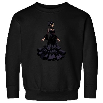 Discover Gothic Elegance in Flamenco dance Sweatshirts