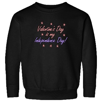 Discover Single Alone Lonely valentine's day joke Sweatshirts