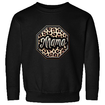 Discover Mama Leopard-Patch Boutique Chic by TrendLaunch Sweatshirts