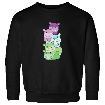 Discover Toric Flag Pride Lgbtq Cute Hippo Sweatshirts