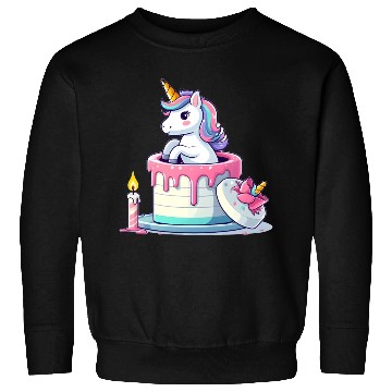 Discover Unicorn Cake Surprise Sweatshirts