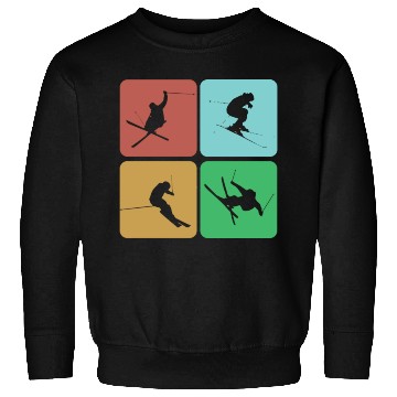 Discover Skiing Mountains Winter sports Nature Sweatshirts
