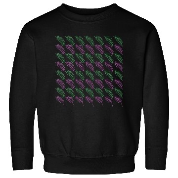 Discover Green Pink Exotic Leaves Pattern Sweatshirts
