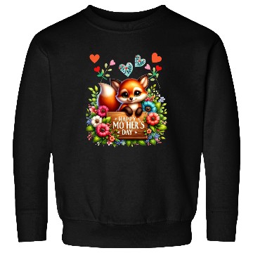 Discover Happy Mothers Day Baby Fox Sweatshirts