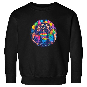 Discover Rainbow Connection Embrace ,Happy Pride Sweatshirts