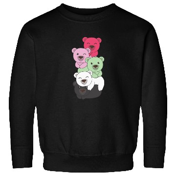 Discover Recipromantic Flag Pride Lgbtq Cute Bear Sweatshirts