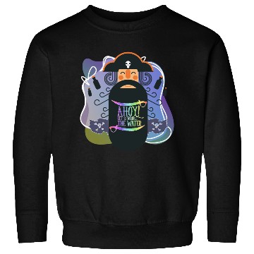 Discover Vector Cute Ahoy ! Let's Trouble The Sea Pirate Sweatshirts