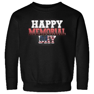 Discover Patriotic Memorial Day Flag Design Sweatshirts
