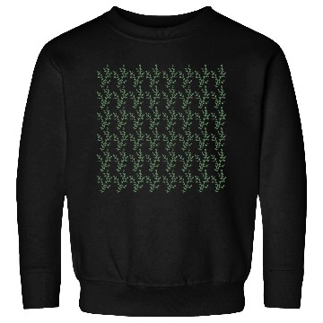 Discover Botanical Green Leaves Design Pattern Sweatshirts