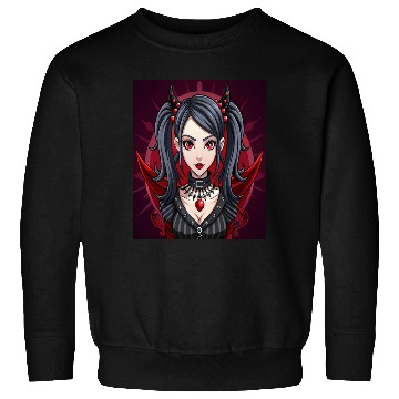 Discover Crimson Shadows,Gothic Anime Girl Sweatshirts