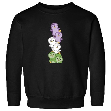 Discover Genderqueer Flag Pride Lgbtq Cute Penguin Sweatshirts