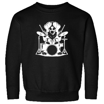 Discover Cool Bernese Mountain Dog Drummer Design Sweatshirts