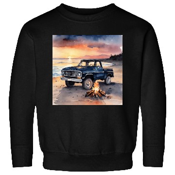 Discover light watercolor illustration car Sweatshirts