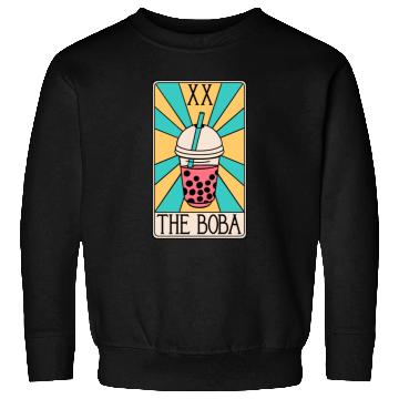 Discover Boba Tarot Card - Bubble Tea Sweatshirts