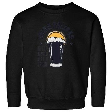 Discover Irish Solar Eclipse - Hello Darkness My Old Friend Sweatshirts