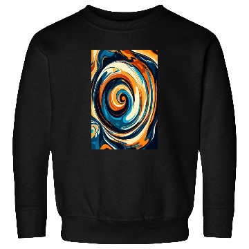 Discover Blue Serenity with Golden Tides Sweatshirts