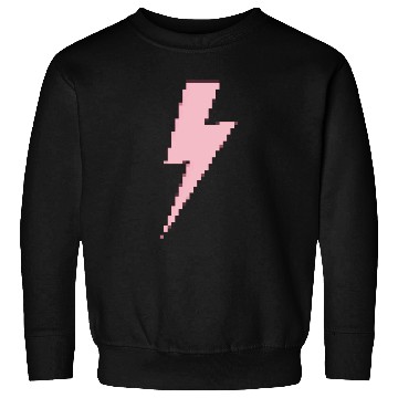 Discover Retro pixels pink lightning bolt Sweatshirts