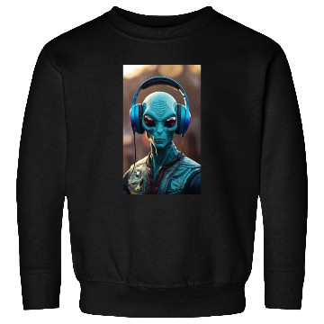 Discover A cool dude alien Sweatshirts