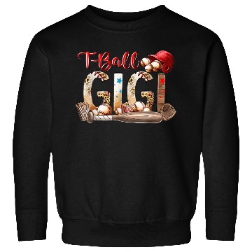 Discover Leopard T-ball Gigi For Baseball Lover Sweatshirts