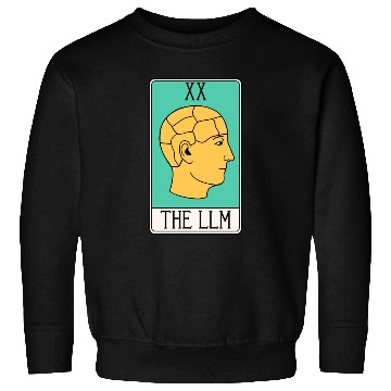 Discover LLM Tarot Card - LLMs - Large Language Model - AI Sweatshirts