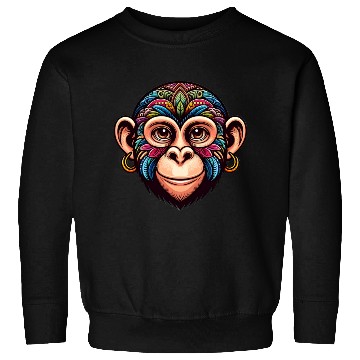 Discover Cute Monkey Face Sweatshirts