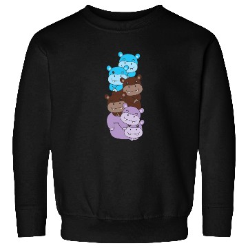 Discover Androsexual Flag Pride Lgbtq Cute Hippo Sweatshirts